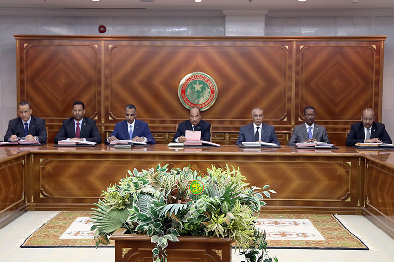 اجتماع مجلس الوزراء الموريتاني