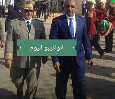 وزير الداخلية والمدير العام للأمت الوطتي الفريق محمد ولد مكت