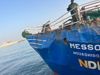 سفينة مسعود 1 المتضررة
