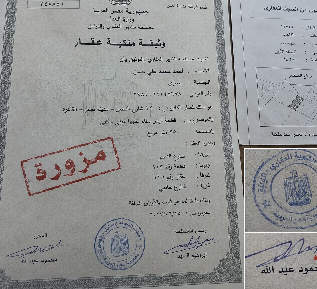 تفكيك شبكة متخصصة في تزوير وثائق العقارات..